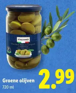 Lidl Italiamo Groene Olijven aanbieding