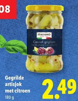 Lidl Italiamo Gegrilde artisjok met citroen aanbieding