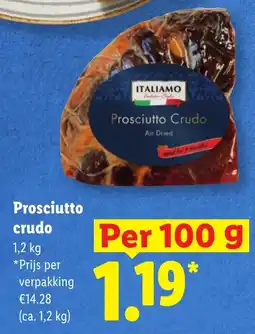 Lidl Prosciutto crudo aanbieding