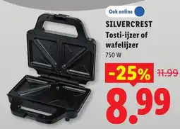 Lidl Silvercrest Tosti-ijzer of wafelijzer aanbieding