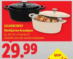 Lidl Silvercrest Gietijzeren braadpan aanbieding