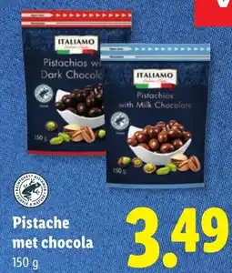 Lidl Pistache met chocola aanbieding