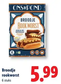 Lidl Broodje rookworst aanbieding