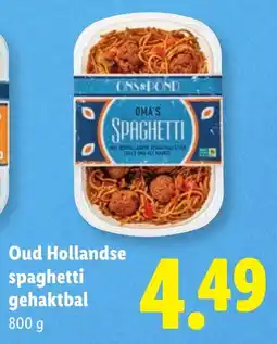 Lidl Oma's Spaghetti aanbieding