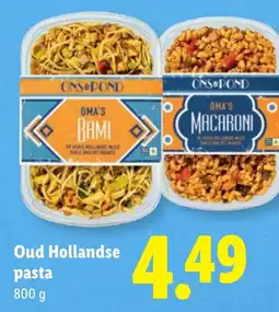 Lidl Oma's pasta aanbieding