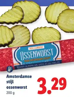 Lidl Amsterdamse stijl ossenworst aanbieding