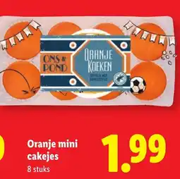 Lidl Oranje mini cakejes aanbieding