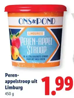 Lidl Peren-appelstroop uit Limburg aanbieding