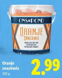 Lidl Oranje snackmix aanbieding