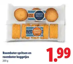 Lidl Roomboter spritsen en roomboter koggetjes aanbieding