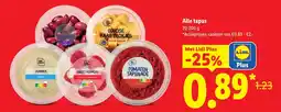 Lidl Alle tapas aanbieding