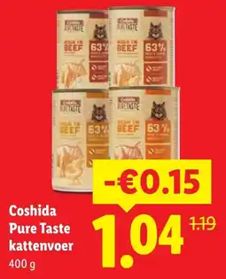 Lidl Coshida Pure Taste kattenvoer aanbieding