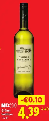 Lidl Grüner Veltliner aanbieding