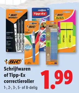 Lidl Schrijfwaren of Tipp-Ex correctieroller aanbieding