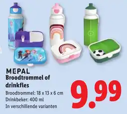 Lidl Mepal broodtrommel of drinkfles aanbieding