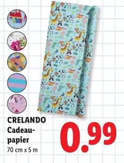 Lidl Crelando cadeaupapier aanbieding