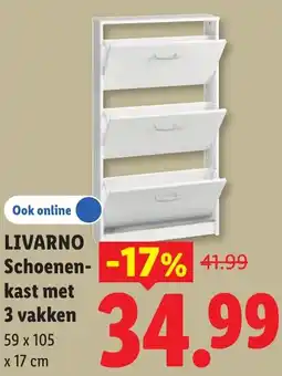 Lidl Livarno Schoenenkast aanbieding