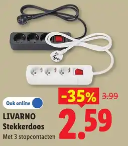 Lidl Livarno Stekkerdoos aanbieding
