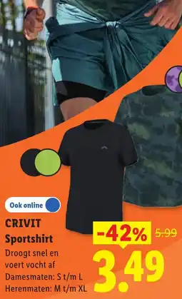 Lidl Crivit Sportshirt aanbieding