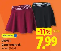 Lidl Crivit Dames sportrok aanbieding