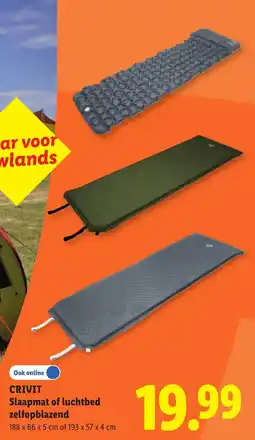 Lidl Crivit Slaapmat of luchtbed aanbieding