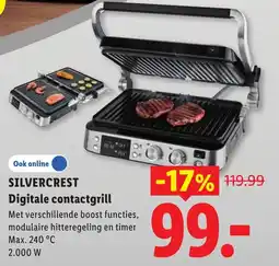 Lidl Silvercrest Digitale contactgrill aanbieding