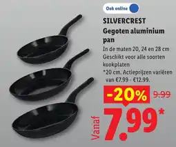 Lidl Silvercrest Gegoten aluminium pan aanbieding