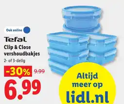 Lidl Tefal Clip & Close vershoudbakjes aanbieding