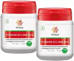 De Online Drogist Vitals Vitamine B12 2000mcg Zuigtabletten Duoverpakking aanbieding