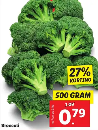 Lidl Broccoli 500g aanbieding