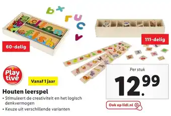 Lidl Houten leerspel aanbieding