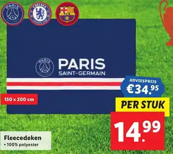 Lidl Fleecedeken aanbieding