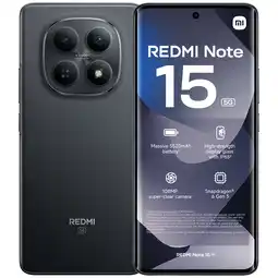 MediaMarkt XIAOMI Redmi Note 15 5G - 6GB/128GB Zwart - 128 GB Zwart aanbieding