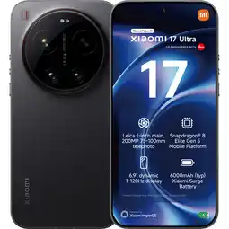MediaMarkt XIAOMI 17 Ultra 16GB RAM - 512 GB Zwart aanbieding