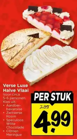 Vomar Voordeelmarkt Verse Luxe Halve Vlaai aanbieding