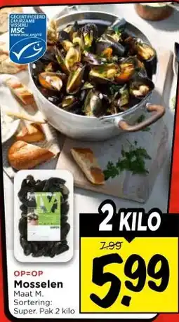 Vomar Voordeelmarkt Mosselen aanbieding