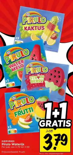 Vomar Voordeelmarkt Pirulo Waterijs aanbieding