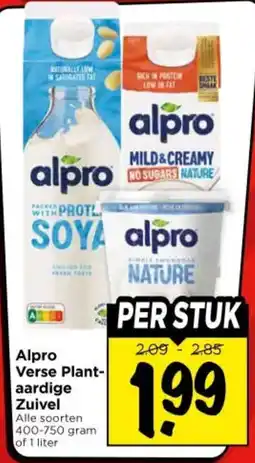 Vomar Voordeelmarkt Alpro Verse Plantaardige Zuivel aanbieding
