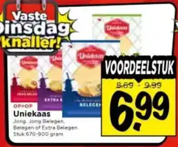 Vomar Voordeelmarkt Uniekaas aanbieding