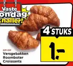 Vomar Voordeelmarkt Versgebakken Roomboter Croissants aanbieding