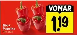 Vomar Voordeelmarkt Bio+ Paprika aanbieding