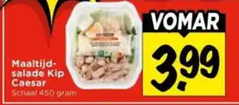 Vomar Voordeelmarkt Maaltijdsalade Kip Caesar aanbieding