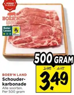 Vomar Voordeelmarkt Boer'n Land Schouderkarbonade aanbieding