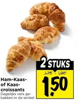 Vomar Voordeelmarkt Ham-Kaas- of Kaas- croissants aanbieding