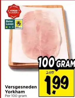 Vomar Voordeelmarkt Versgesneden Yorkham aanbieding