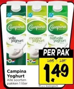 Vomar Voordeelmarkt Campina Yoghurt aanbieding