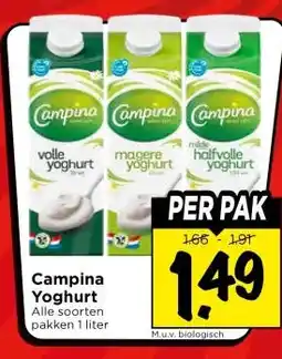 Vomar Voordeelmarkt Campina Yoghurt aanbieding