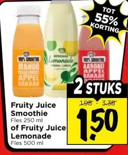 Vomar Voordeelmarkt Fruity Juice Smoothie of Fruity Juice Lemonade aanbieding