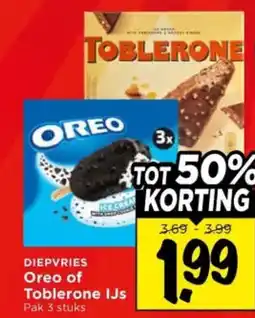 Vomar Voordeelmarkt Oreo of Toblerone IJs aanbieding