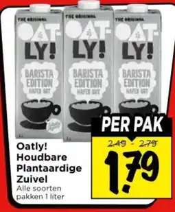 Vomar Voordeelmarkt Oatly! Houdbare Plantaardige Zuivel aanbieding
